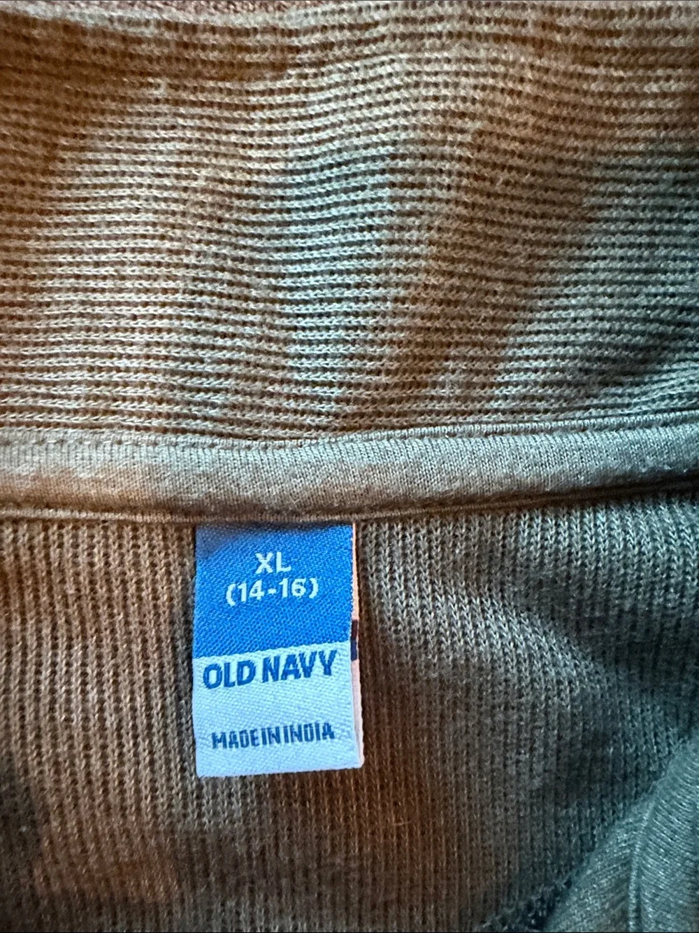Old Navy Men's Long Sleeve Mock Neck Polo - Olive